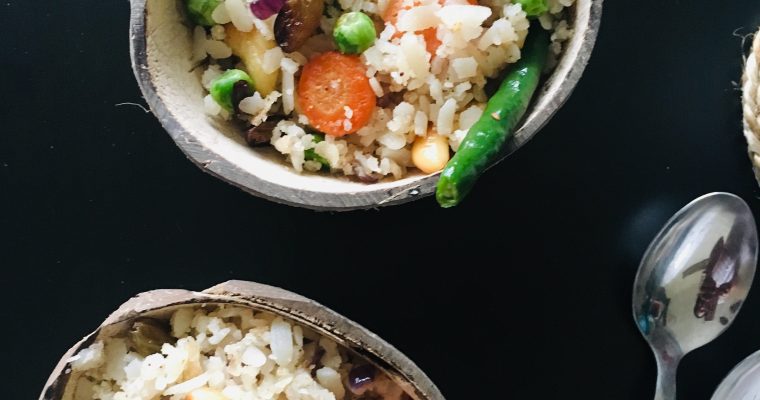 Bangalir Chirar pulao -Flattened Rice Pulao from a Bengali Home-Poha Pulao from Bengali home