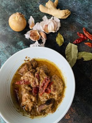 Rajasthani Safed Maas- Lamb cooked in white gravy